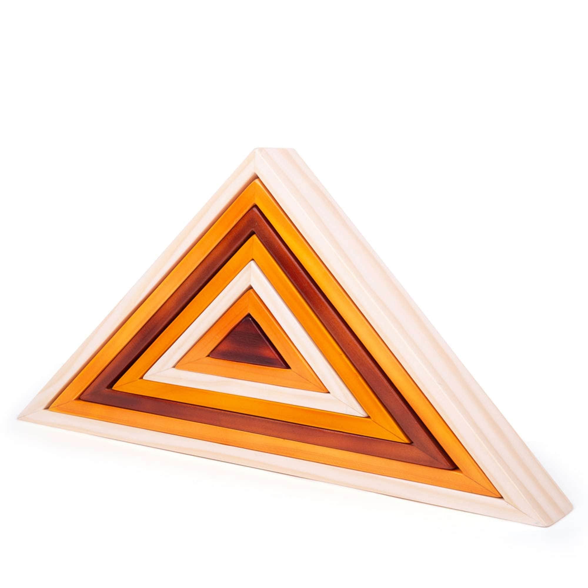 Bigjigs Toys Triangle Stacking Toy Bigjigs Toys Natural Wooden Stacking Triangles
