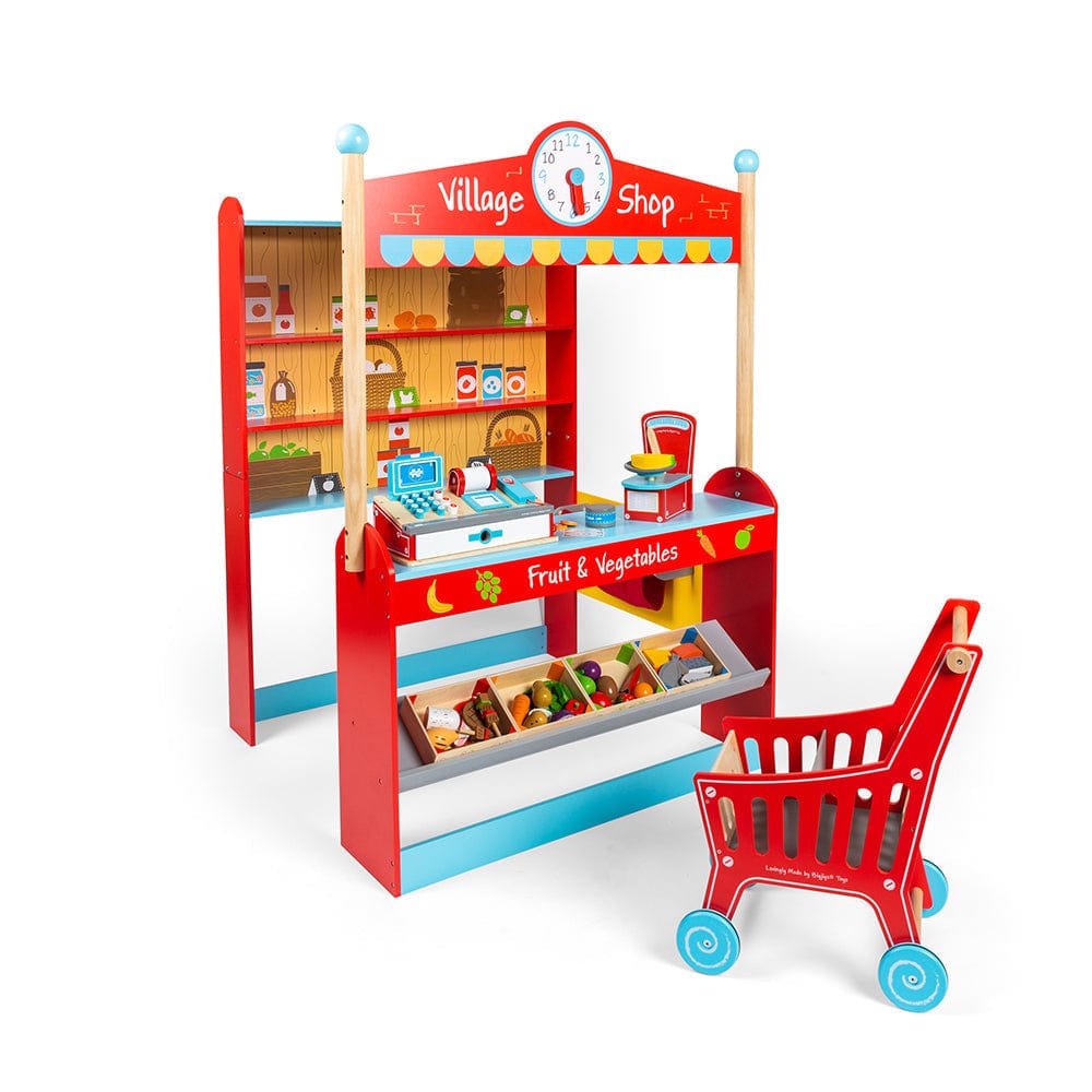 Bigjigs Toys Village Play Shop Bundle