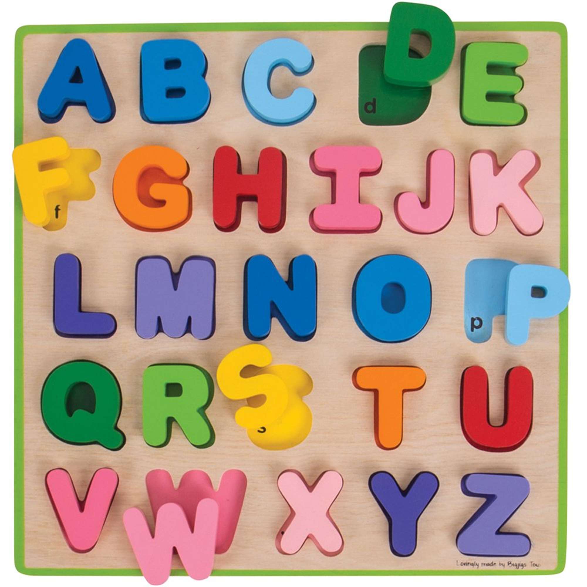 Bigjigs Toys Wooden Puzzle Bigjigs Toys Chunky Alphabet Puzzle (Capital Letter)