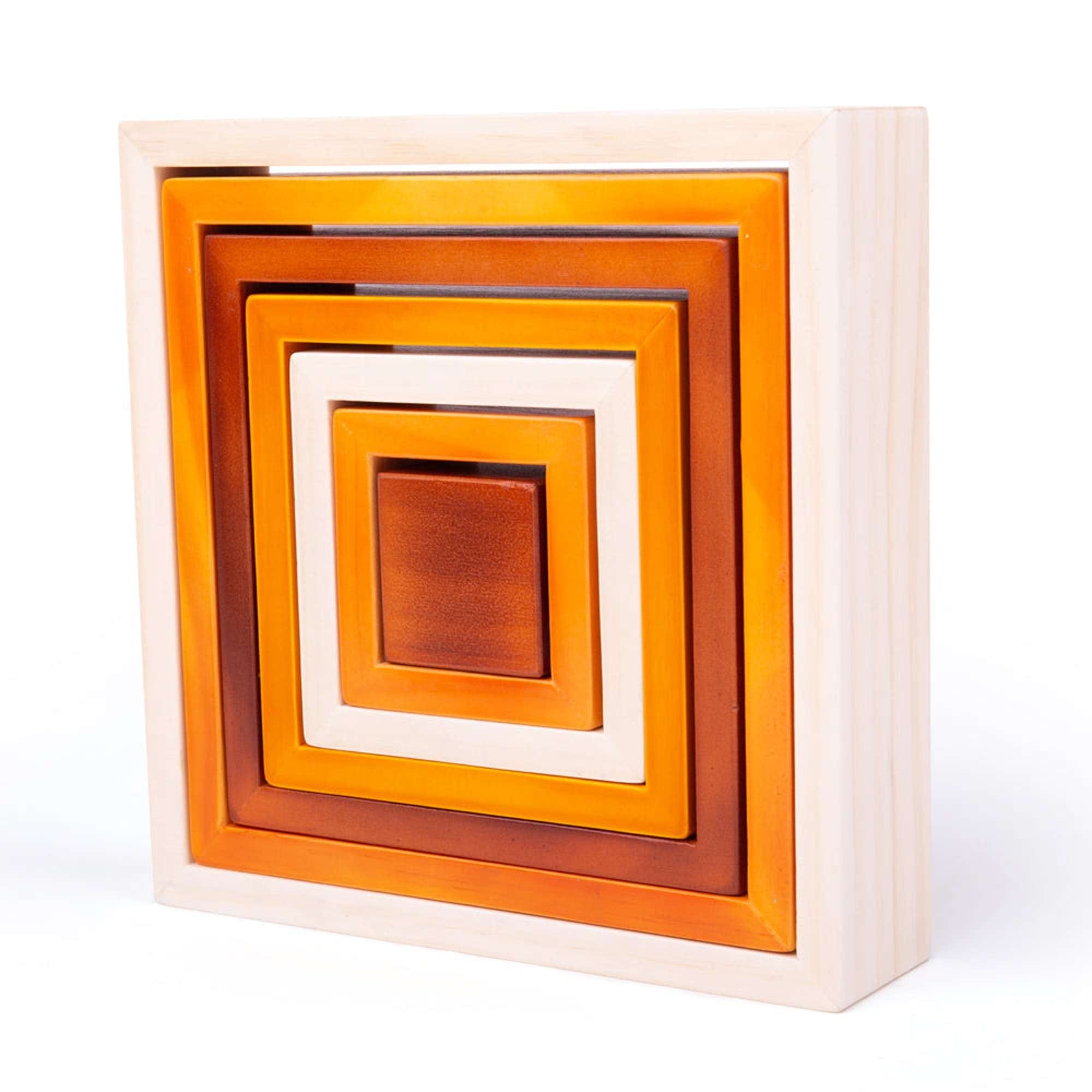 Bigjigs Toys Wooden Stacking Squares