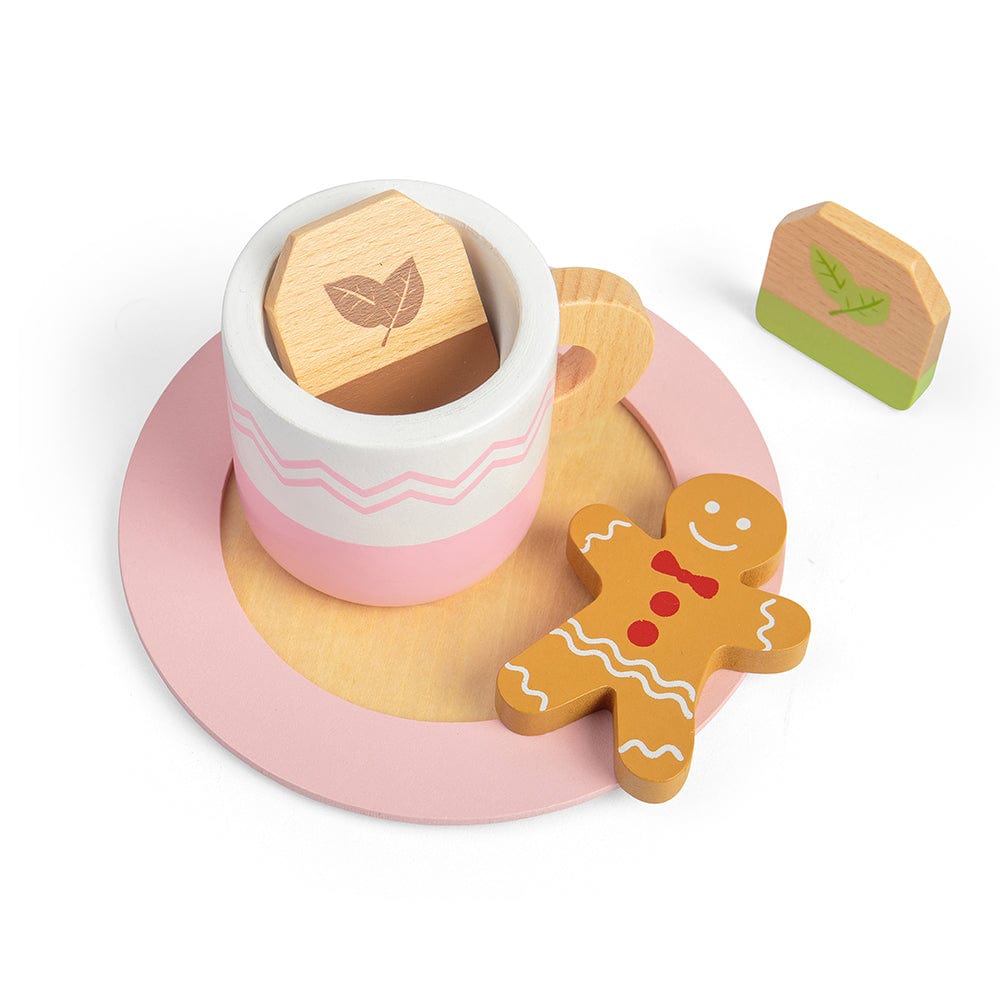 Bigjigs Toys Wooden Toy Tea Set Bigjigs Toys Wooden Tea Set for Two