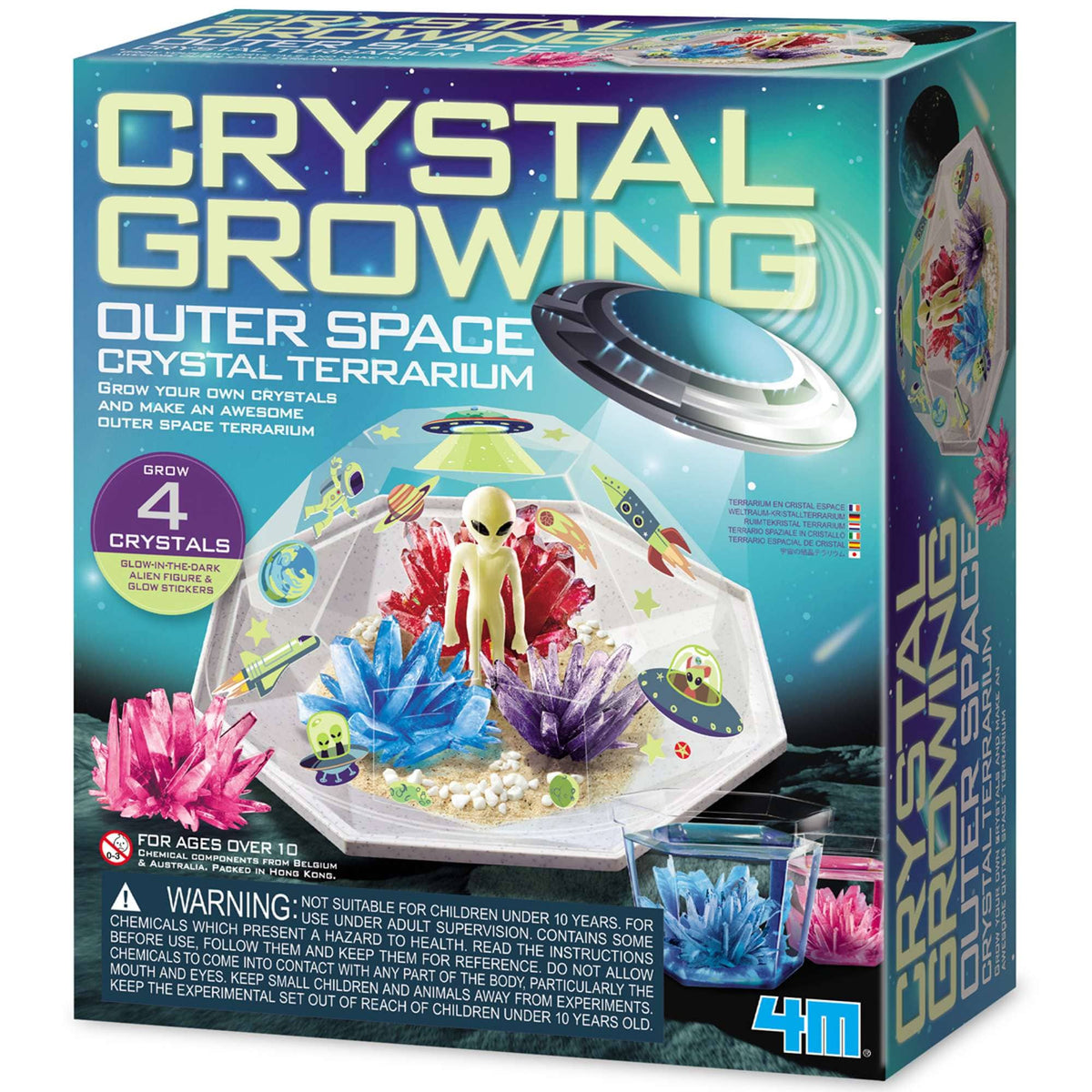 4M Crystal Growing Outer Space Crystal Terrarium