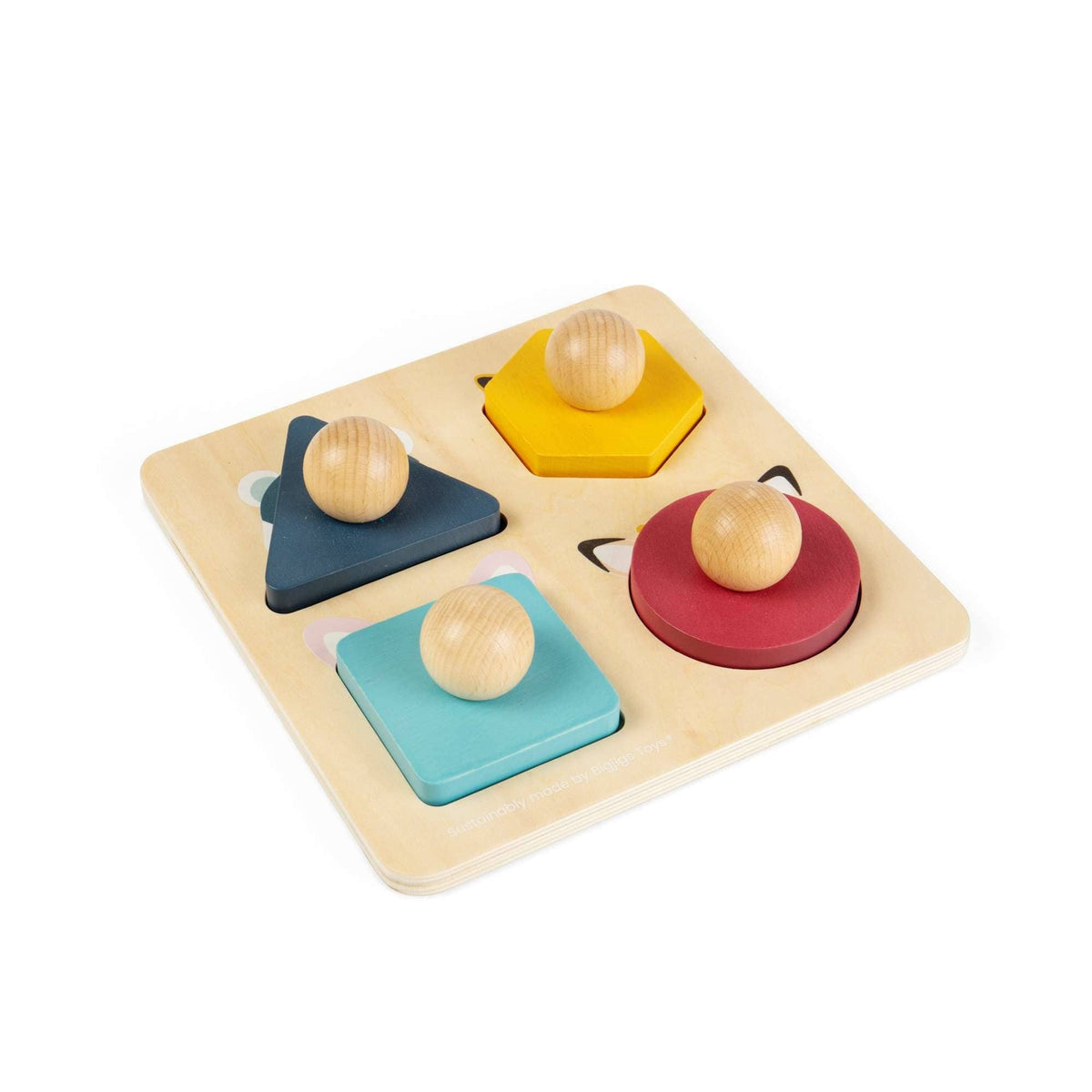 BigjigsToys_INT Woodland Animal Shape Matching Puzzle - FSC® Certified