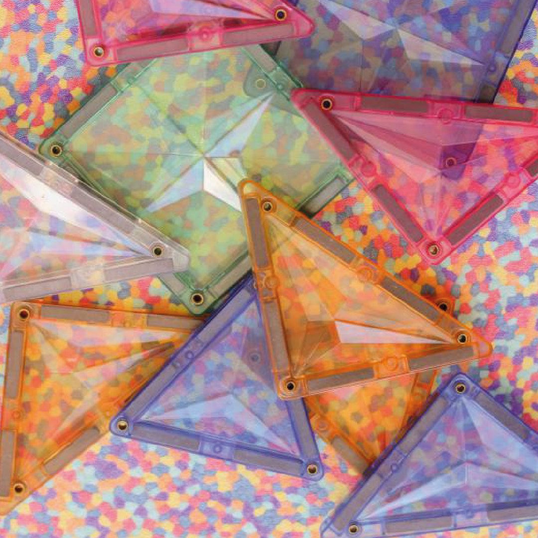 Cleverclixx Magnetic Tiles Cleverclixx Geo Pack - Pastel 45 pieces