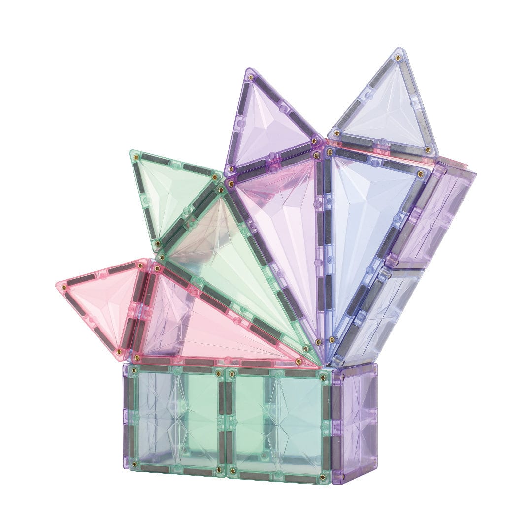 Cleverclixx Magnetic Tiles Cleverclixx Geo Pack - Pastel 45 pieces
