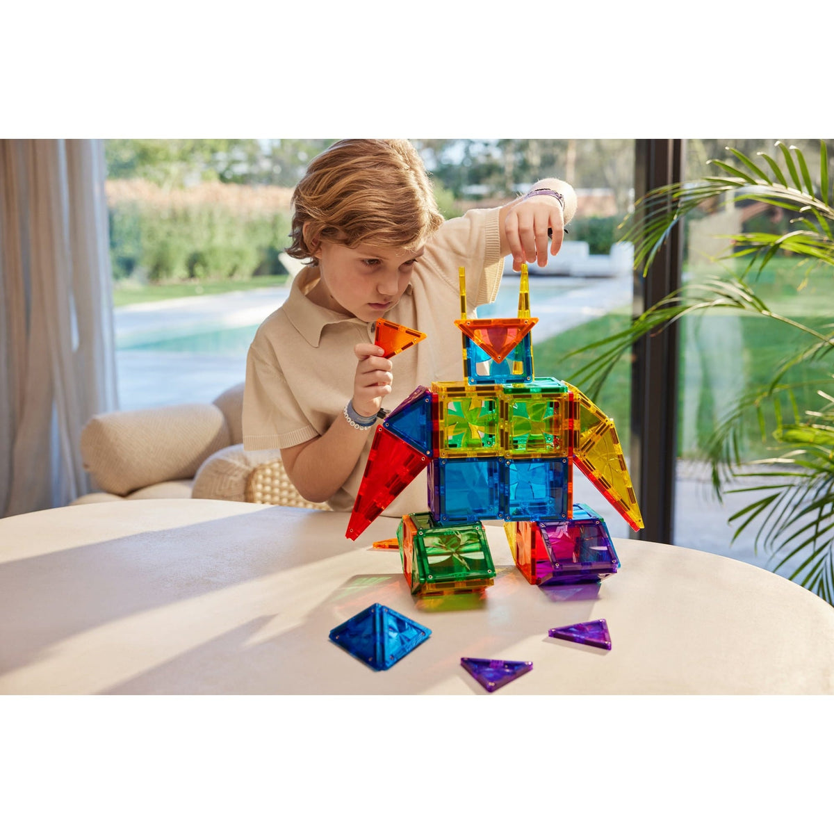 Cleverclixx Magnetic Tiles Cleverclixx Original Pack Intense - 60 Pieces