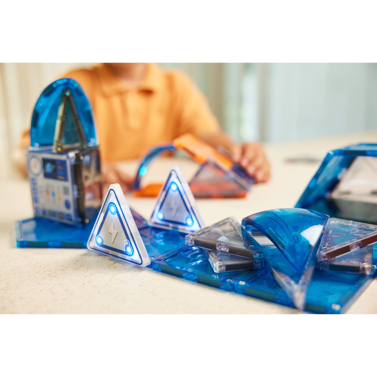 Cleverclixx Magnetic Tiles Cleverclixx Space Mission Pack - 47 Pieces
