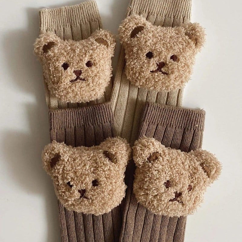 Cozy Crew Club bear knee socks for babies and toddlers