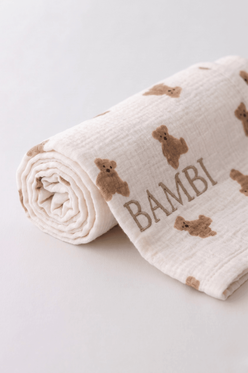 Cozy Crew Club Blankets The Bear Muslin Blanket Swaddle
