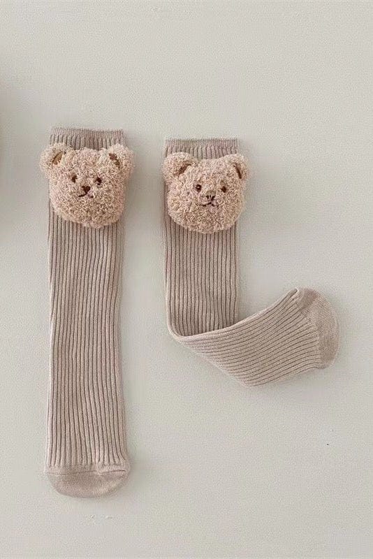 Cozy Crew Club Socks beige The Bear Knee Socks - Super Soft