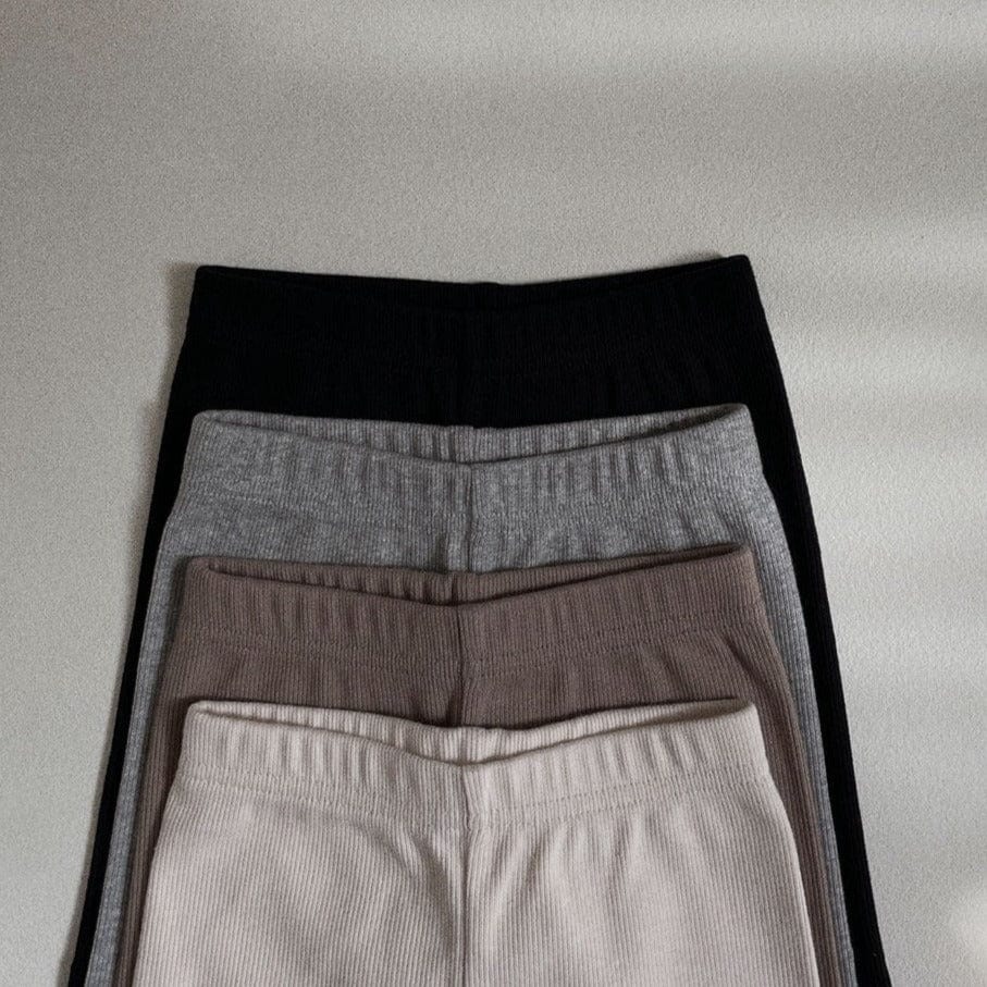 Digreen Shorts Unisex Summer Cotton Legging Shorts (Brown)