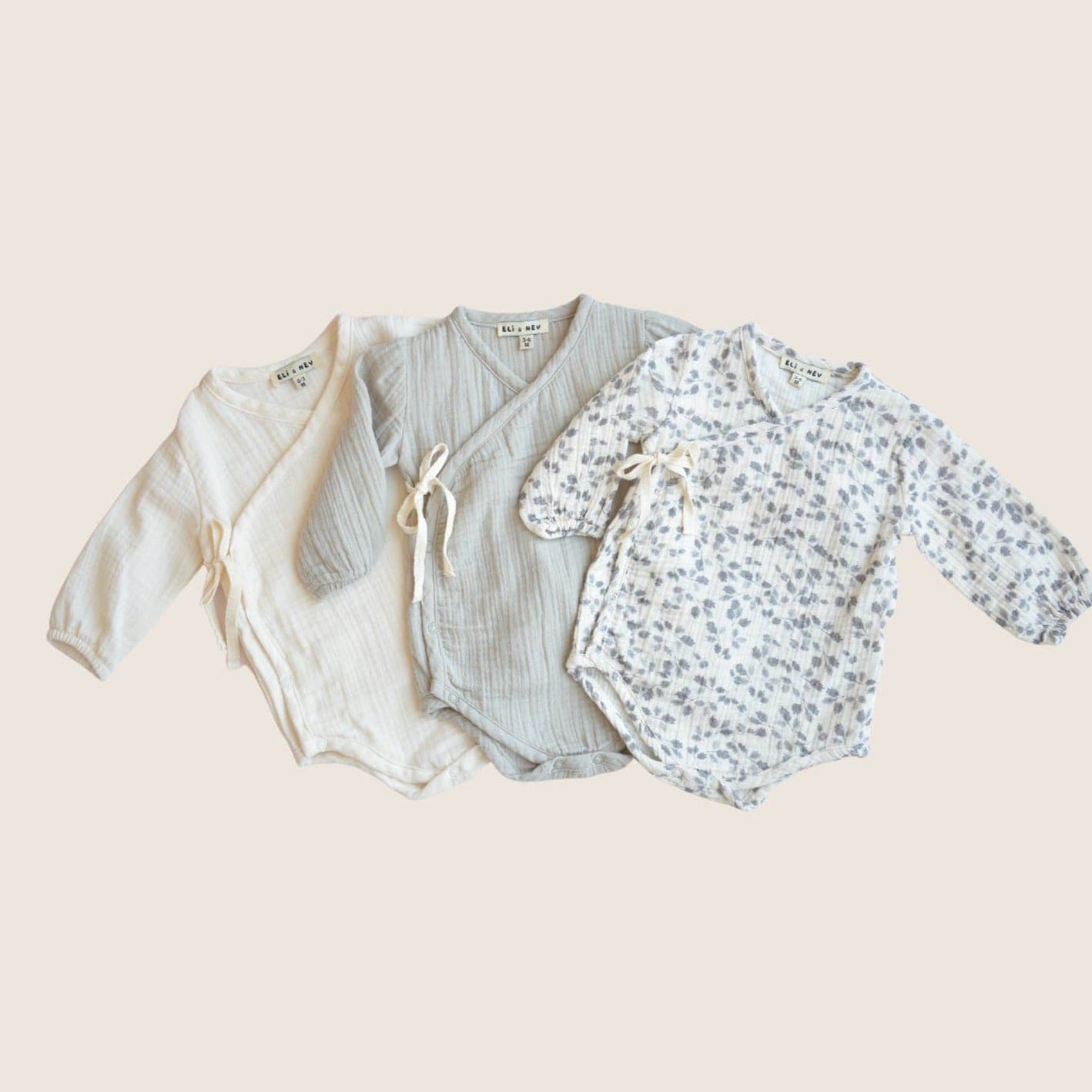 Eli + Nev Bodysuit Muslin Wrap Baby Bodysuit