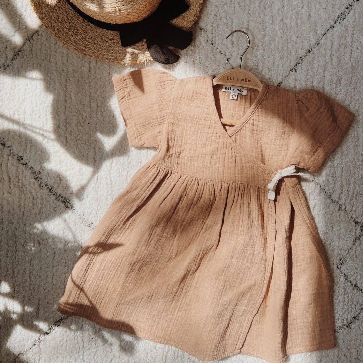 Eli + Nev Dress Girls Muslin Wrap Dress