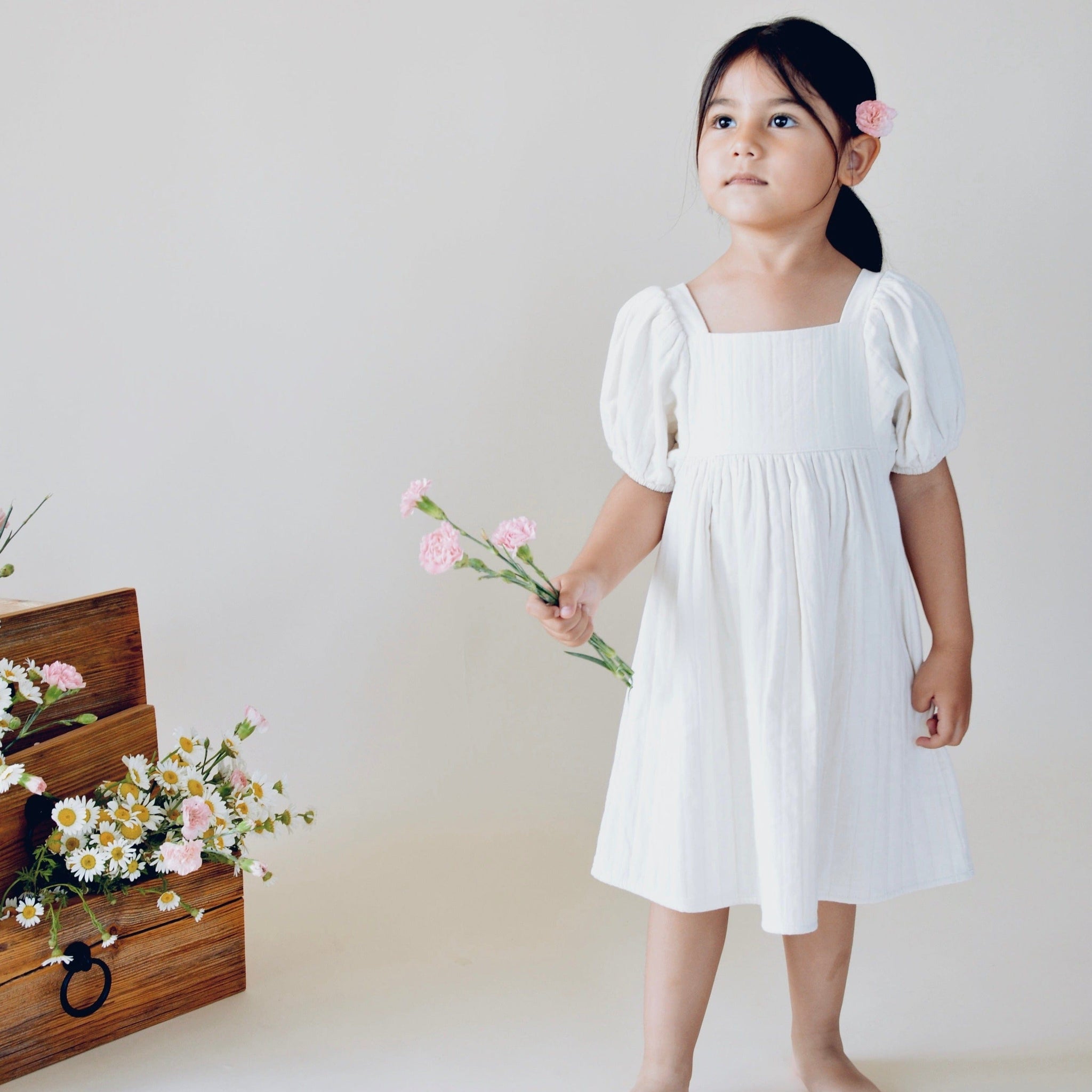 Full Sleeves Cotton Summer Dress For Baby Girls main image 0