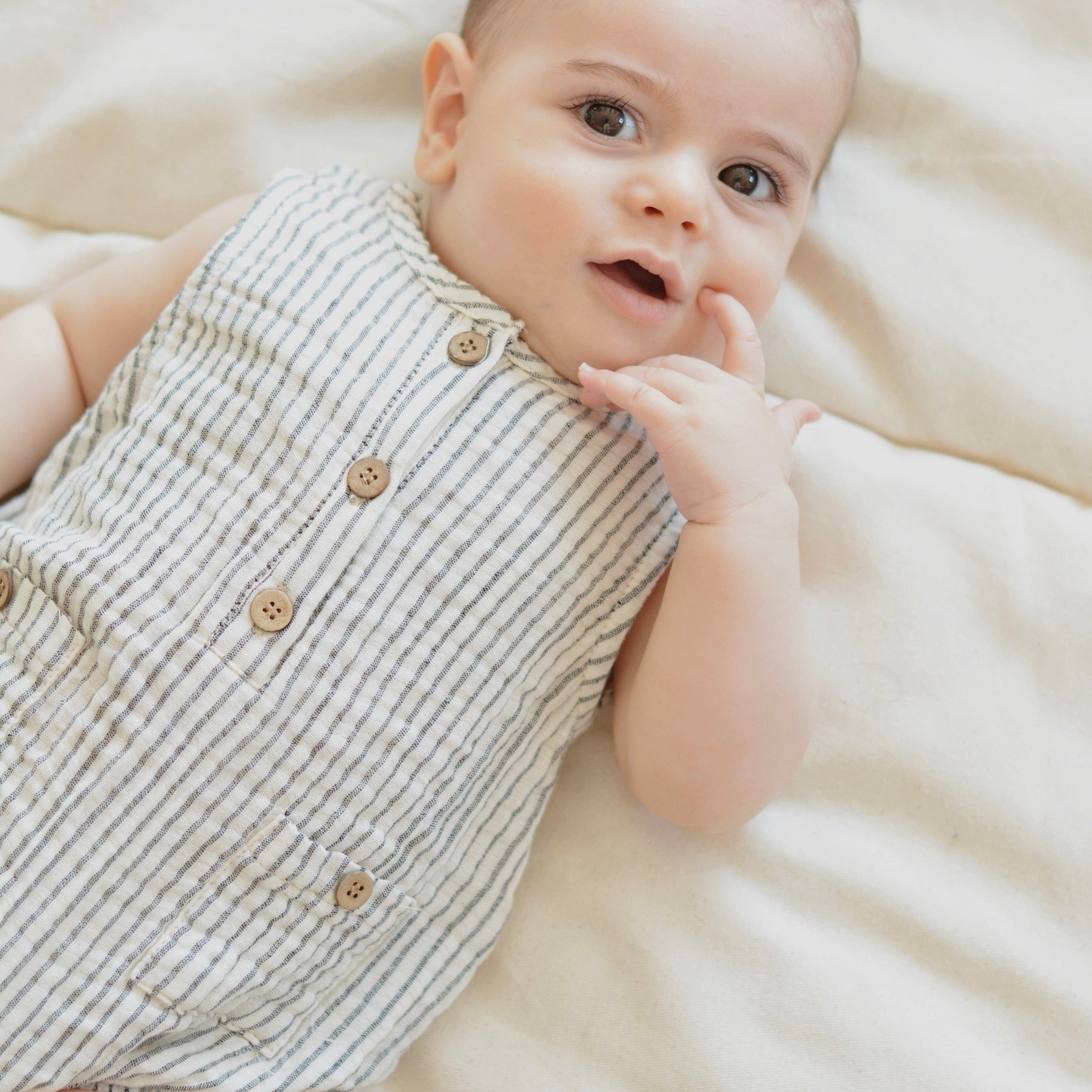 Eli + Nev Romper Eliot Stripe Baby Romper