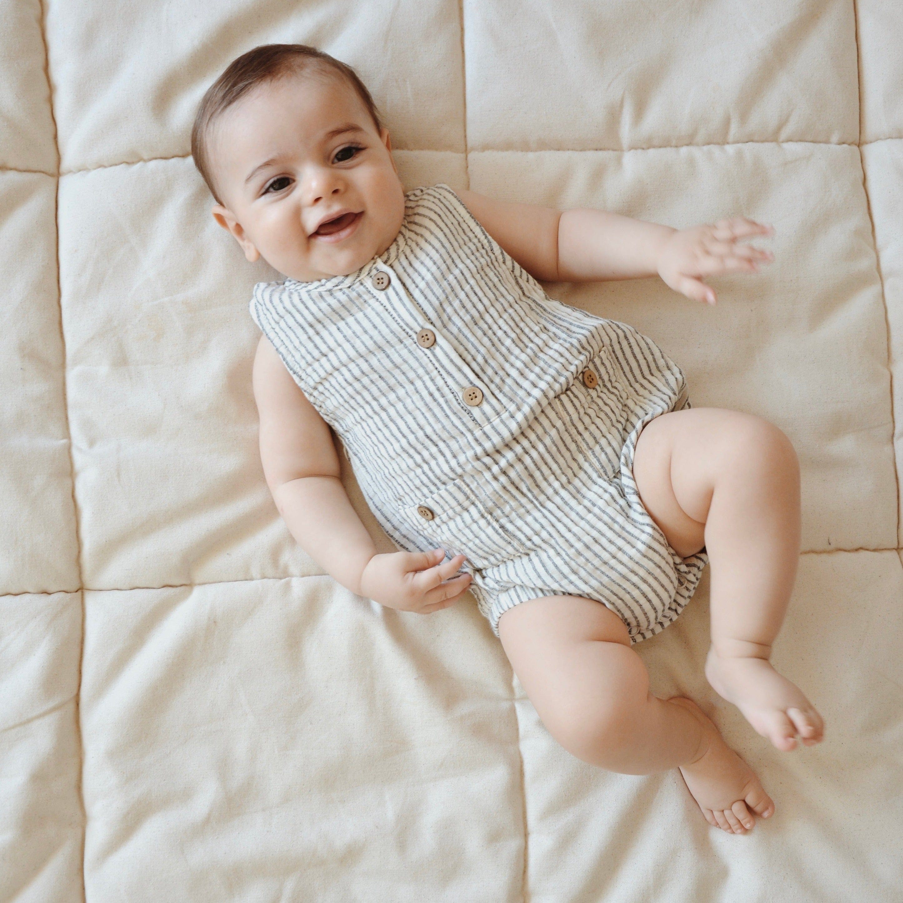 Eli + Nev Romper Eliot Stripe Baby Romper