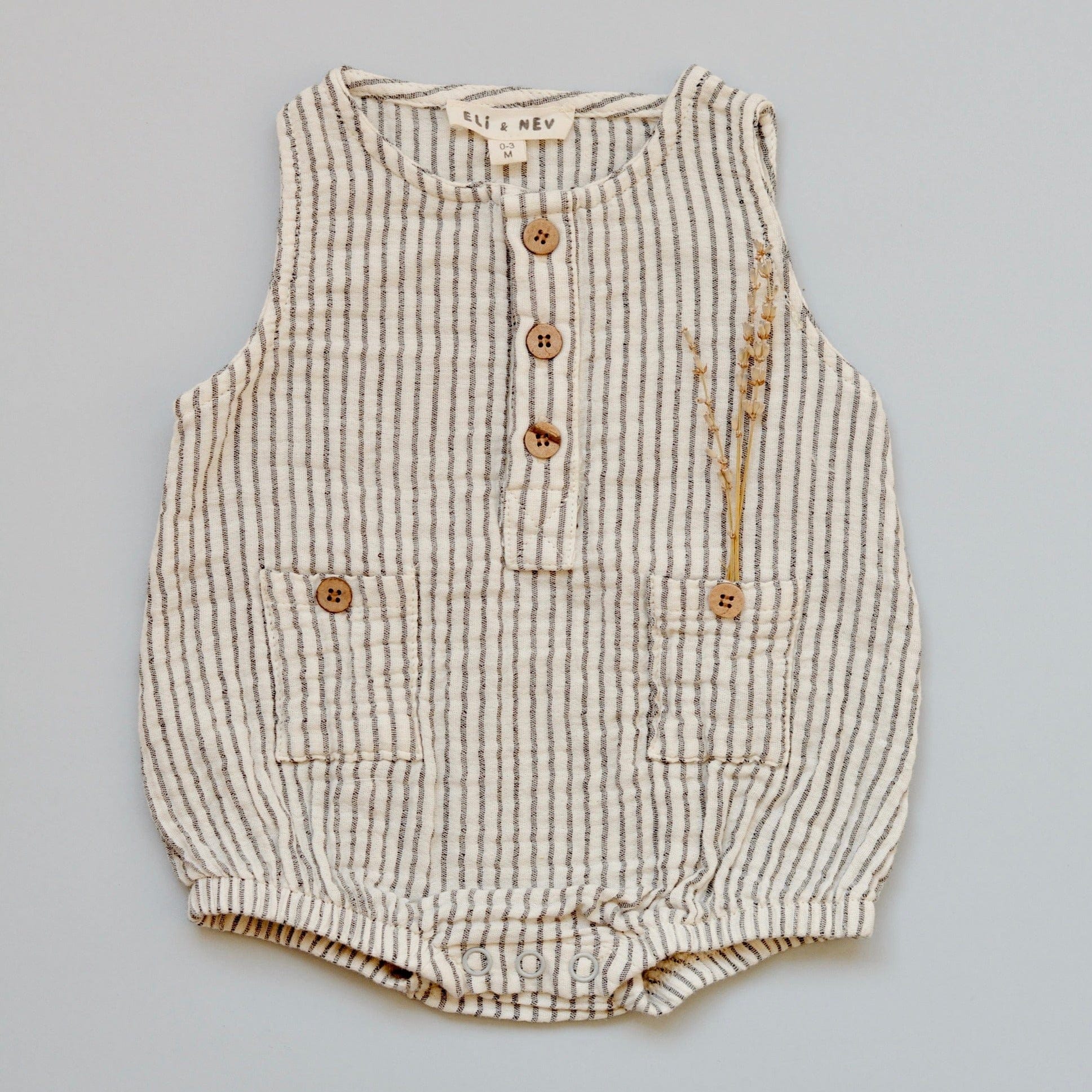 Eli + Nev Romper Eliot Stripe Baby Romper