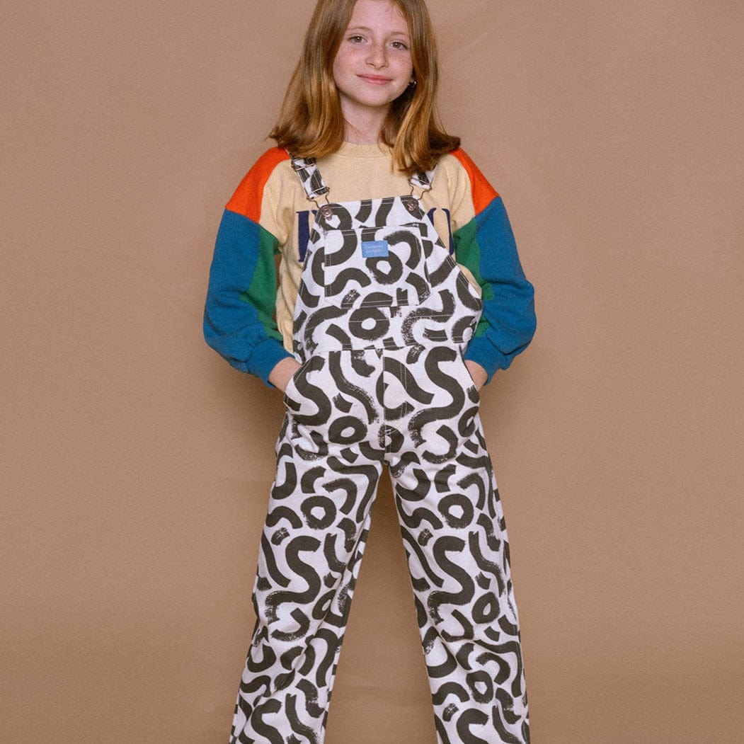 Favorite People Dungarees Kids 'Alphabet' Dungarees (Black / White)