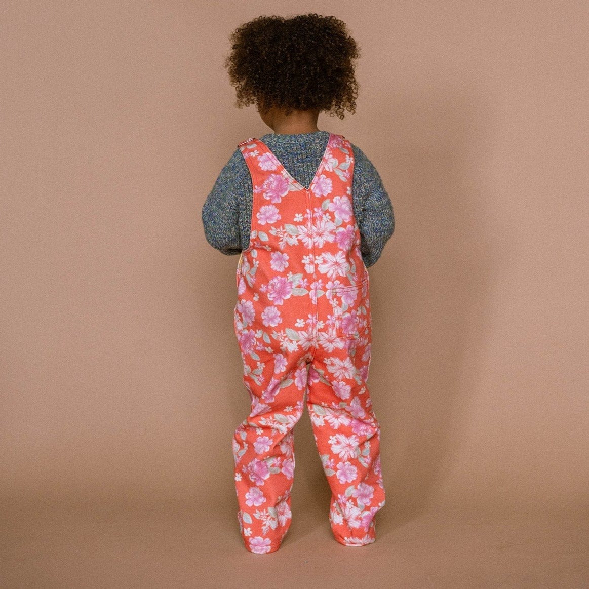 Favorite People Dungarees Kids 'Cuquedo' Dungarees (Red & Yellow Floral)