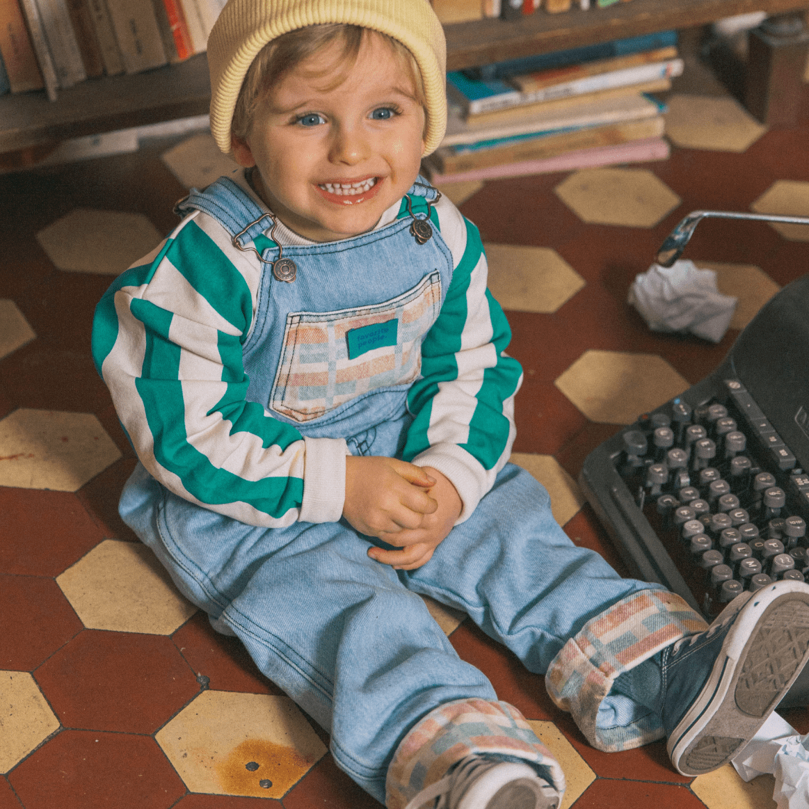 Favorite People Dungarees Kids 'Gruffalo' Dungarees (Denim & Check)