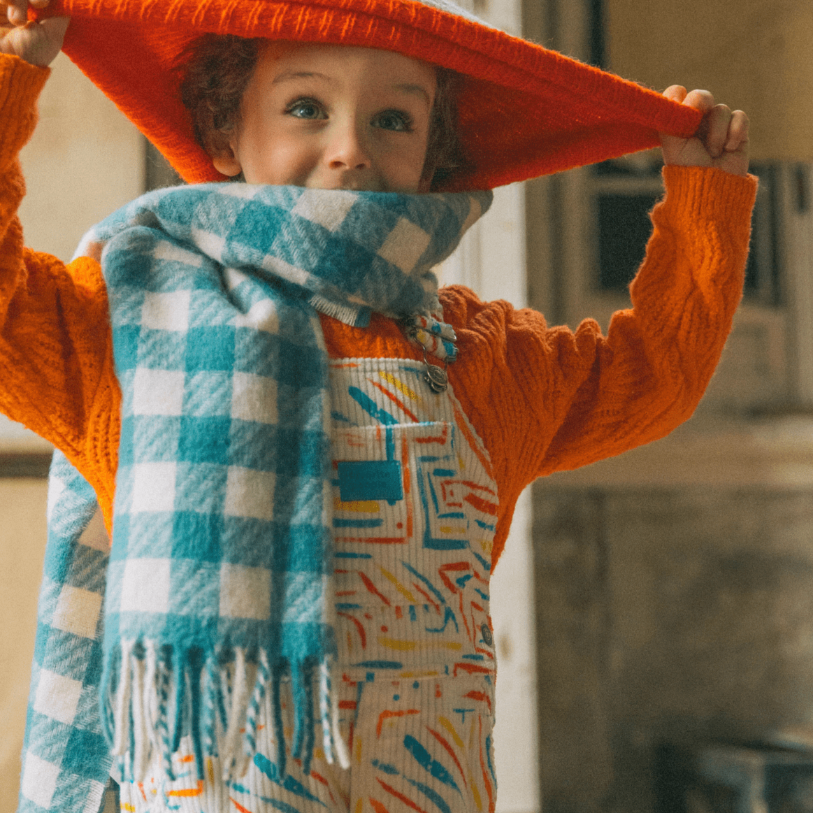 Favorite People Dungarees Kids 'Jumanji' Corduroy Dungarees (Multi-Colour)