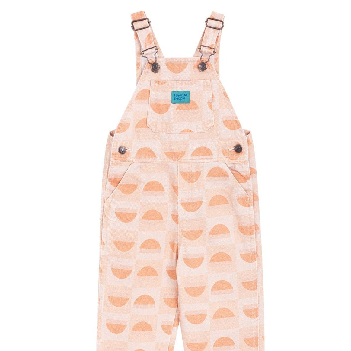 Favorite People Dungarees Kids 'Wonder' Dungarees (Orange/Cream)