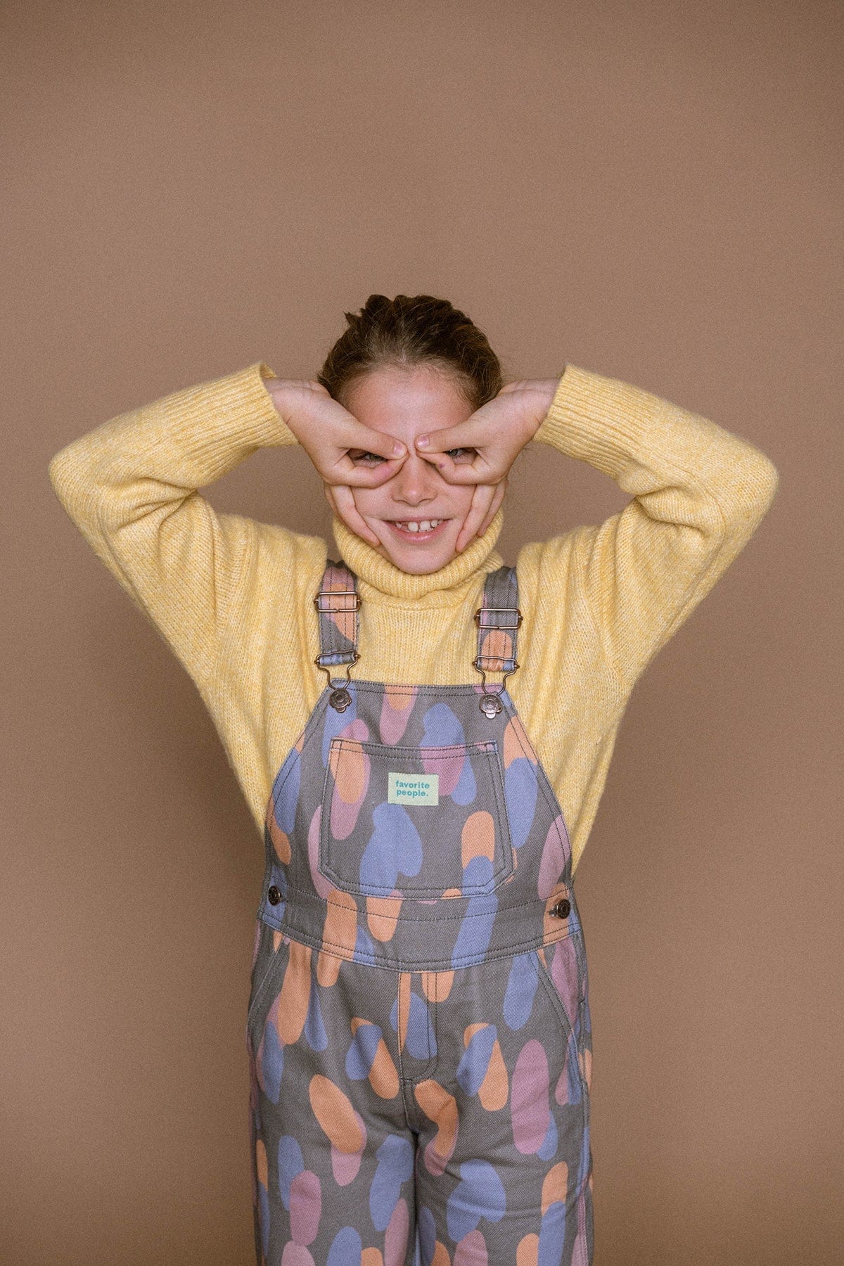 Favorite People Dungarees Kids 'Zagazoo' Colourful Print Dungarees