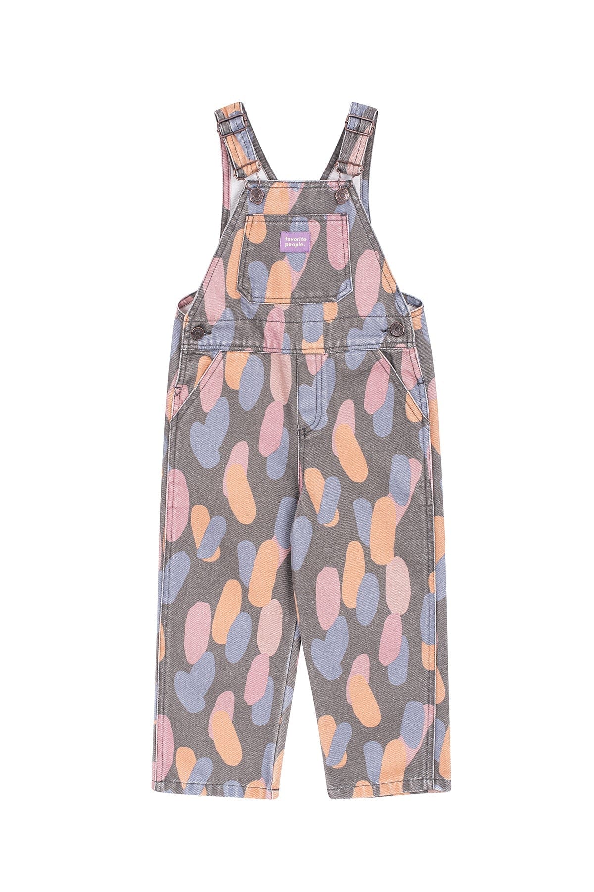 Favorite People Dungarees Kids 'Zagazoo' Colourful Print Dungarees