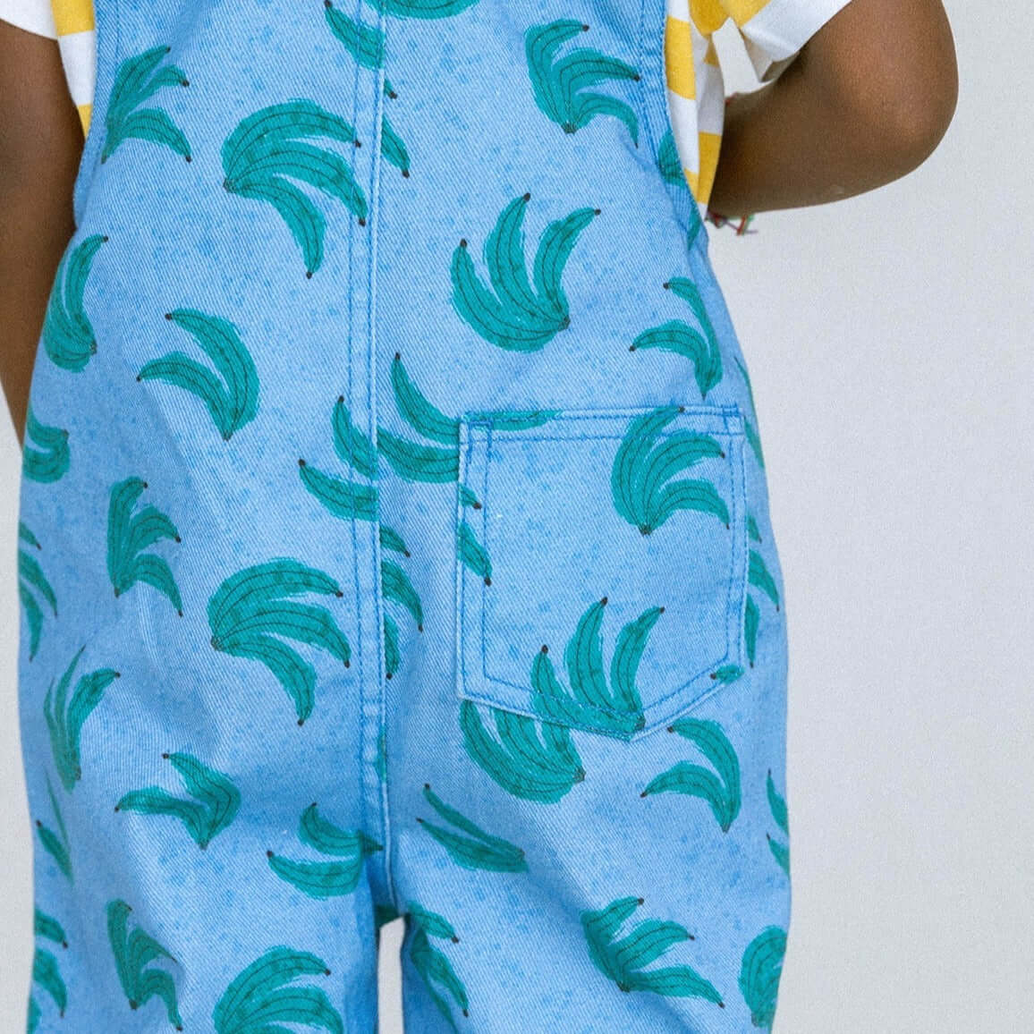 Favorite People Overalls Blue Bananas Unisex Overalls