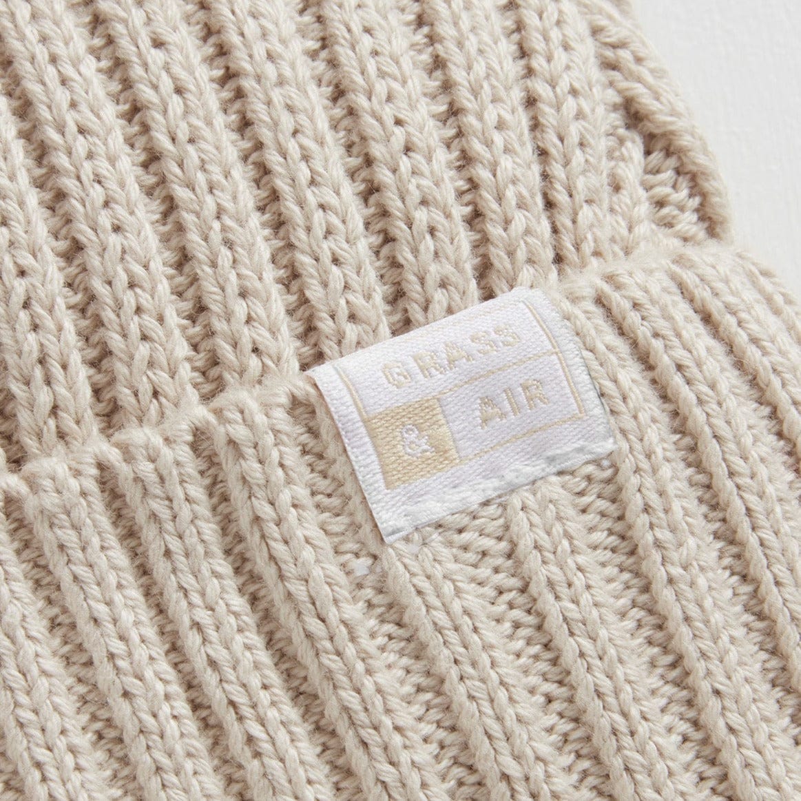 Grass & Air Beanie Hat Grass & Air Kids Beanie Hat (Stone)