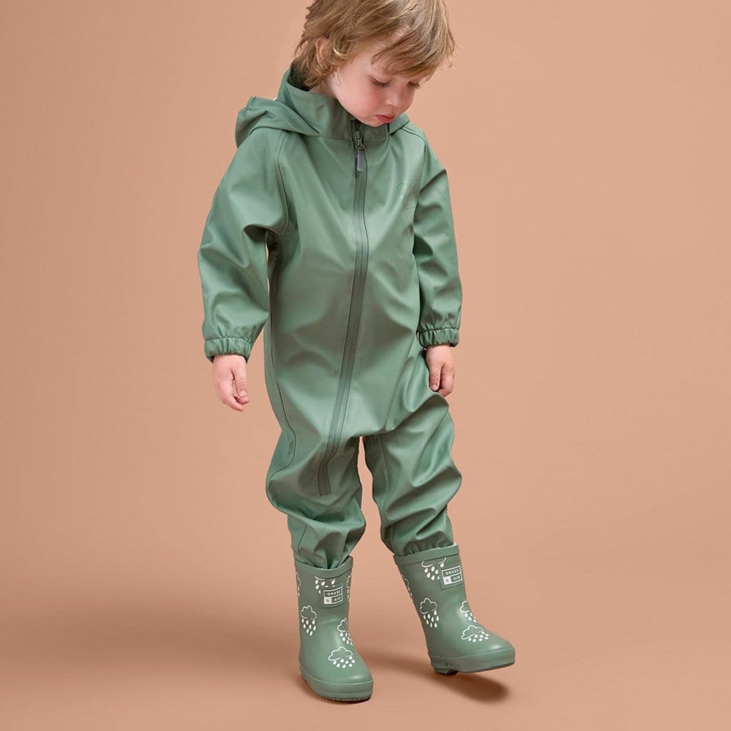 Grass & Air Puddlesuit Grass & Air Kids Waterproof Puddlesuit (Khaki)