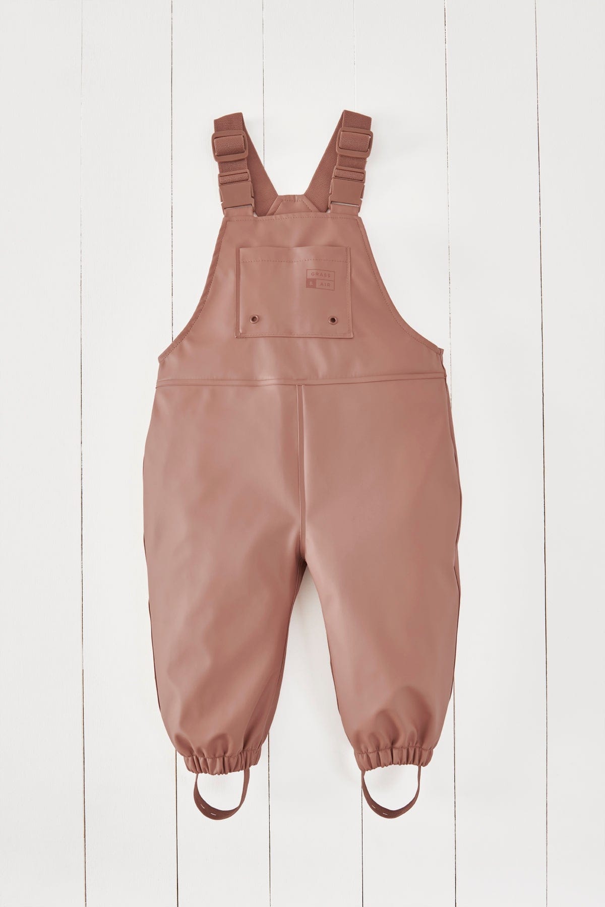 Grass & Air Rain Dungarees Grass & Air Kids Waterproof Rain Dungarees (Rose)