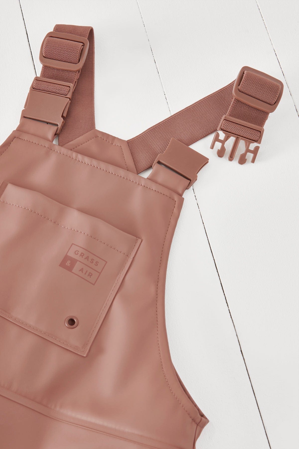 Grass & Air Rain Dungarees Grass & Air Kids Waterproof Rain Dungarees (Rose)