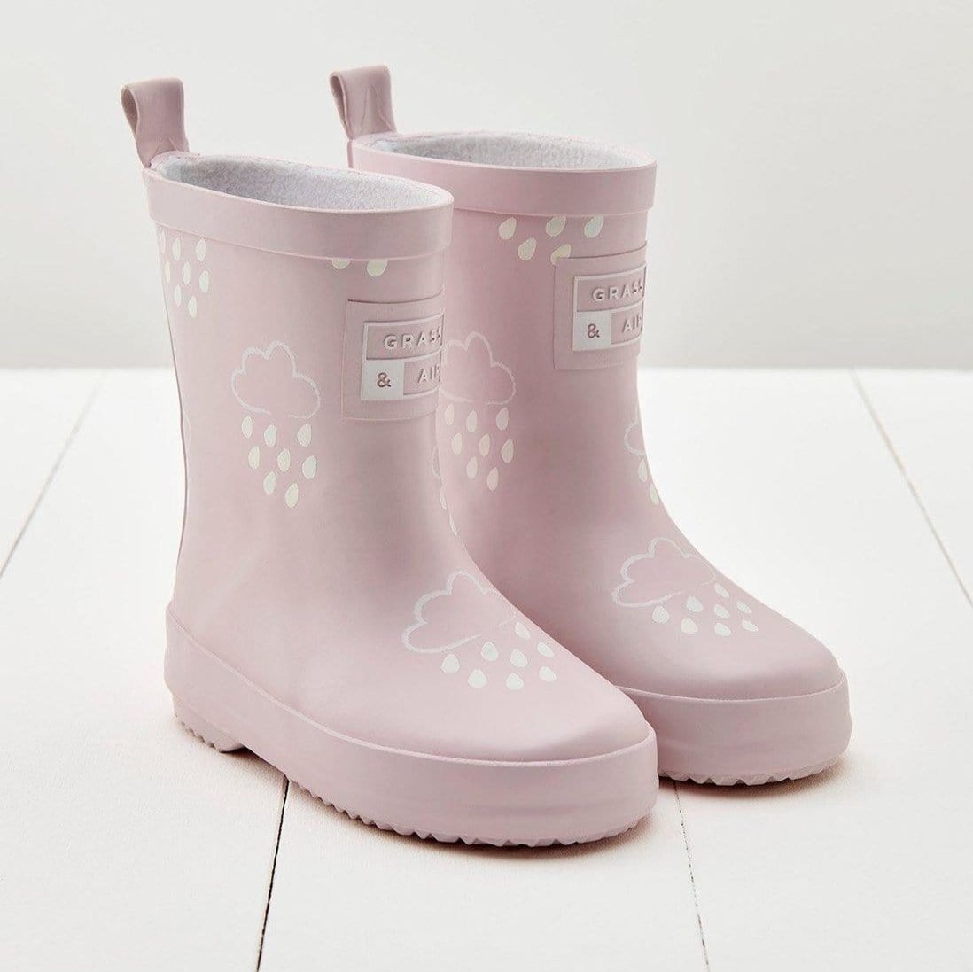 Grass & Air Wellie Boots Grass & Air Kids Colour Changing Wellies (Pink)