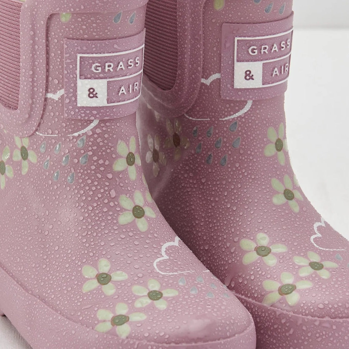 Grass & Air Wellie Boots Grass & Air Kids Colour Changing Wellies (Pink)