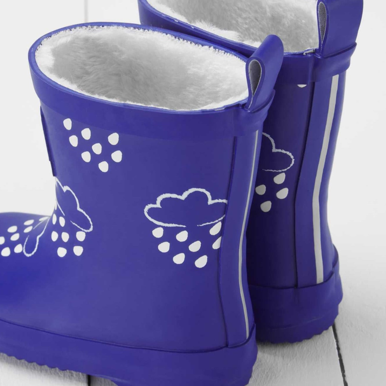 Grass & Air Wellie Boots Kids Colour Changing Wellies (Inky Blue)