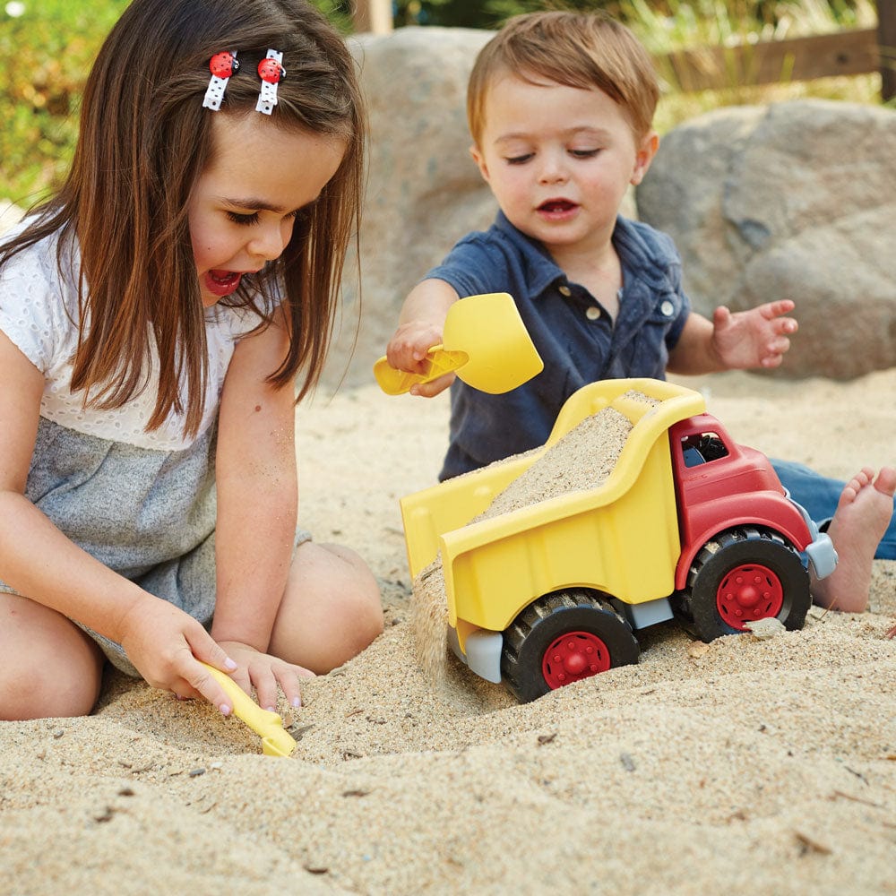 Green Toys Red and Yellow Dumper Truck Toy