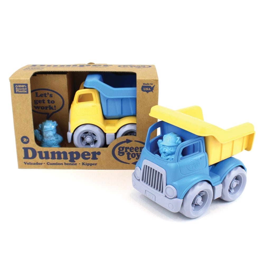 Green Toys Yellow and Blue Dumper Truck Toy