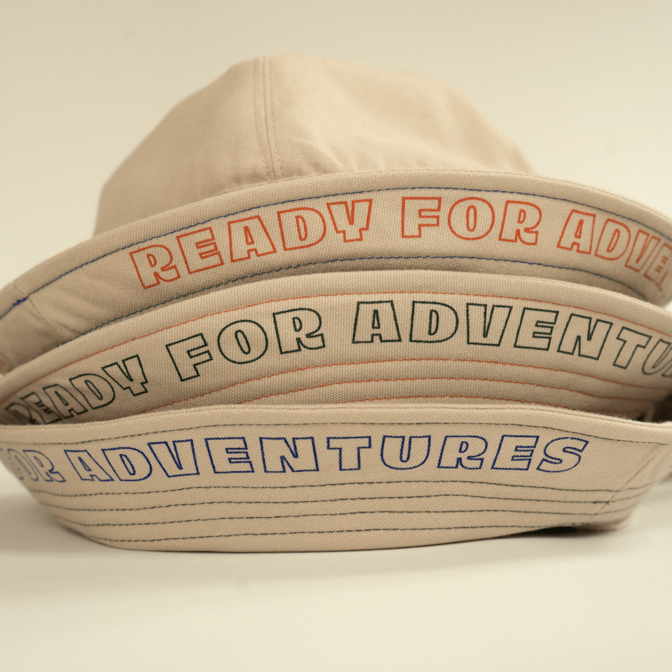 Happymess Kids Hat Ready For Adventures Unisex Safari Hat (Carrot Juice)