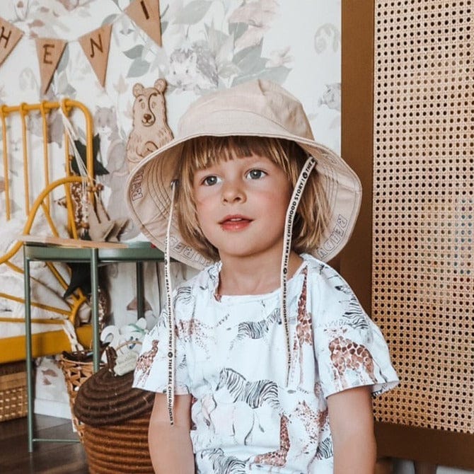 Happymess Kids Hat Ready For Adventures Unisex Safari Hat (Forest Green)