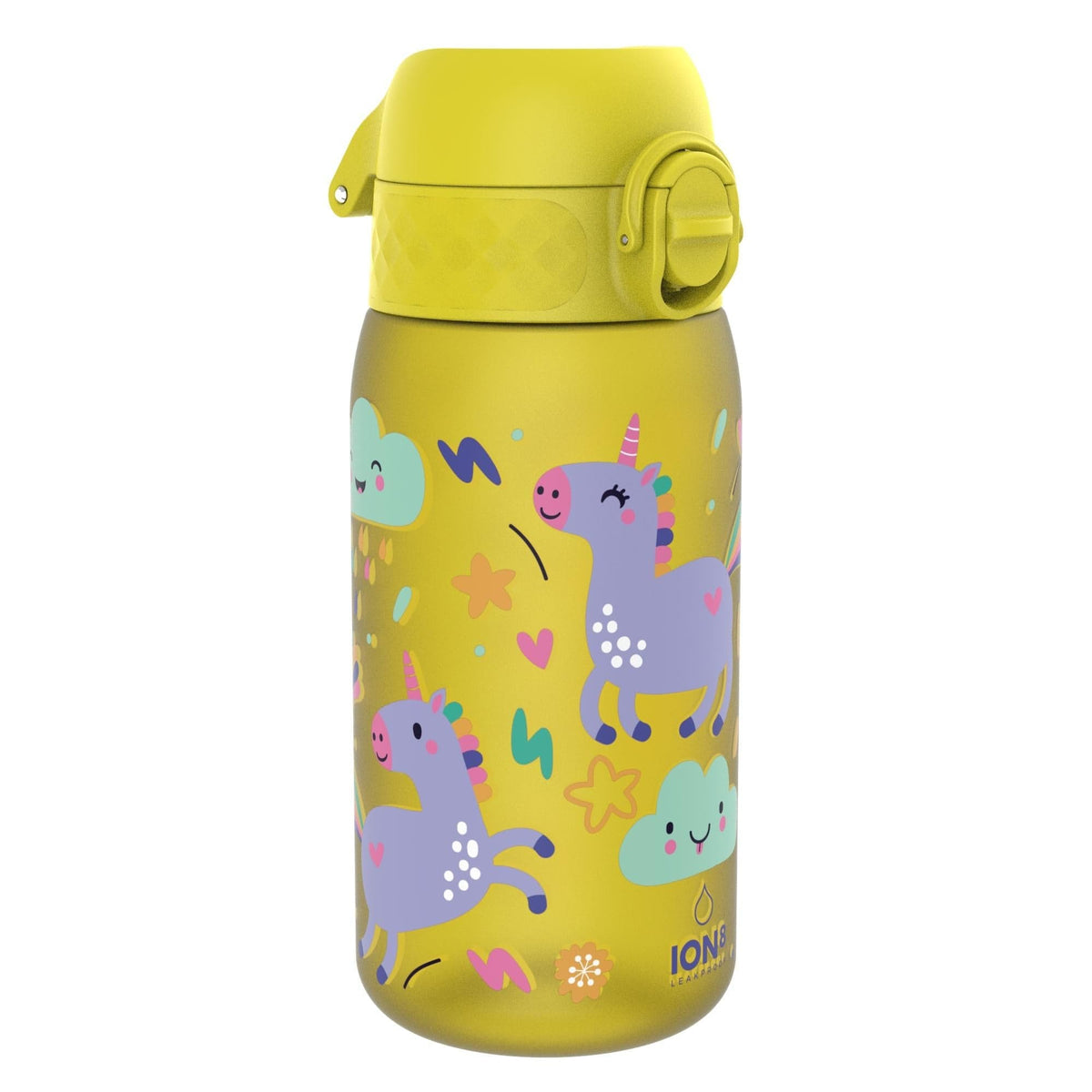 ION8 Water Bottle ION8 Kids Leak-Proof Water Bottle 350ml - Yellow Unicorns