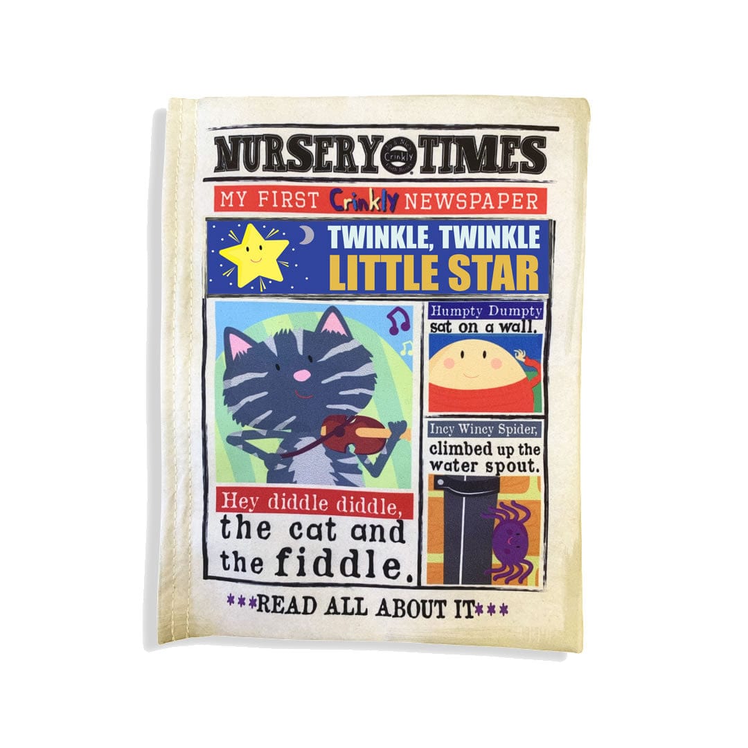 Jo & Nic's Crinkle Cloth Books Sensory Toy Nursery Times Nursery Rhyme Cloth Book