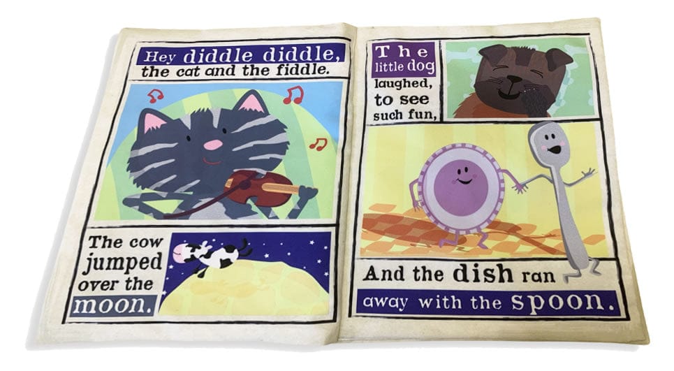 Jo & Nic's Crinkle Cloth Books Sensory Toy Nursery Times Nursery Rhyme Cloth Book