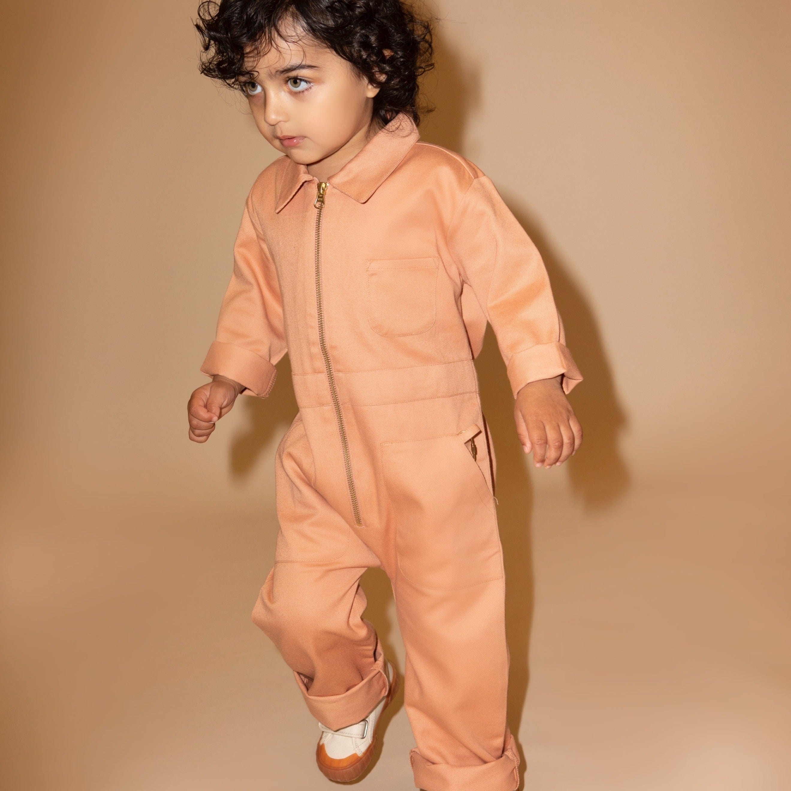 Kiso Jumpsuit Organic Cotton Boilersuit (Clay)