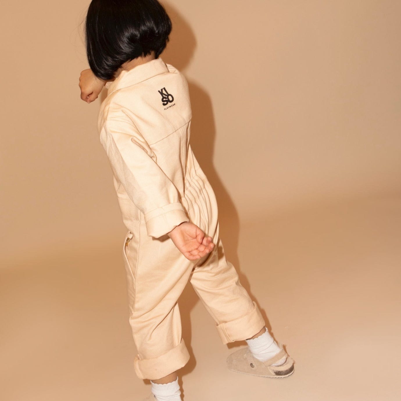 Kiso Jumpsuit Organic Cotton Boilersuit (Cloud)