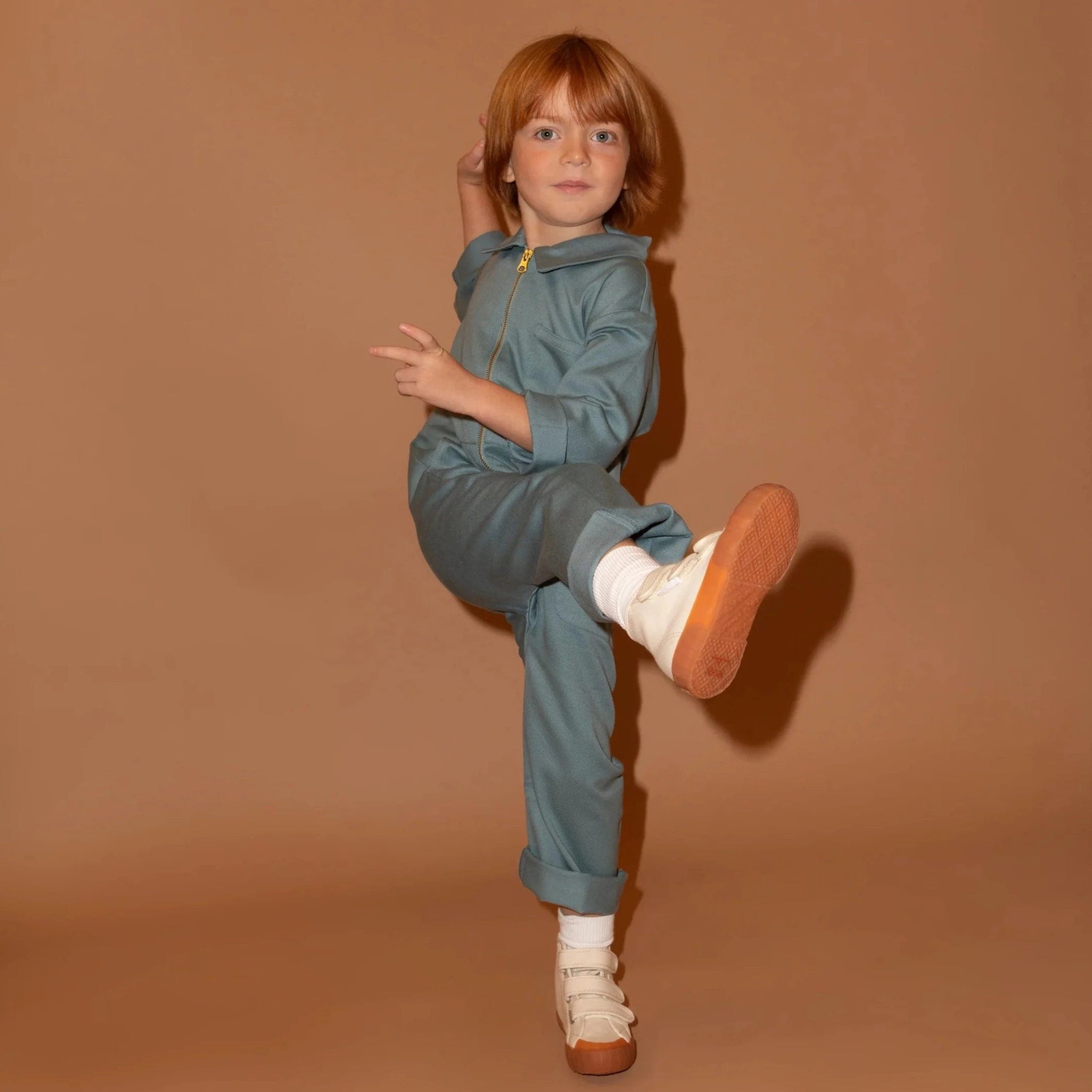 Kiso Jumpsuit Organic Cotton Unisex Boilersuit (Ocean)