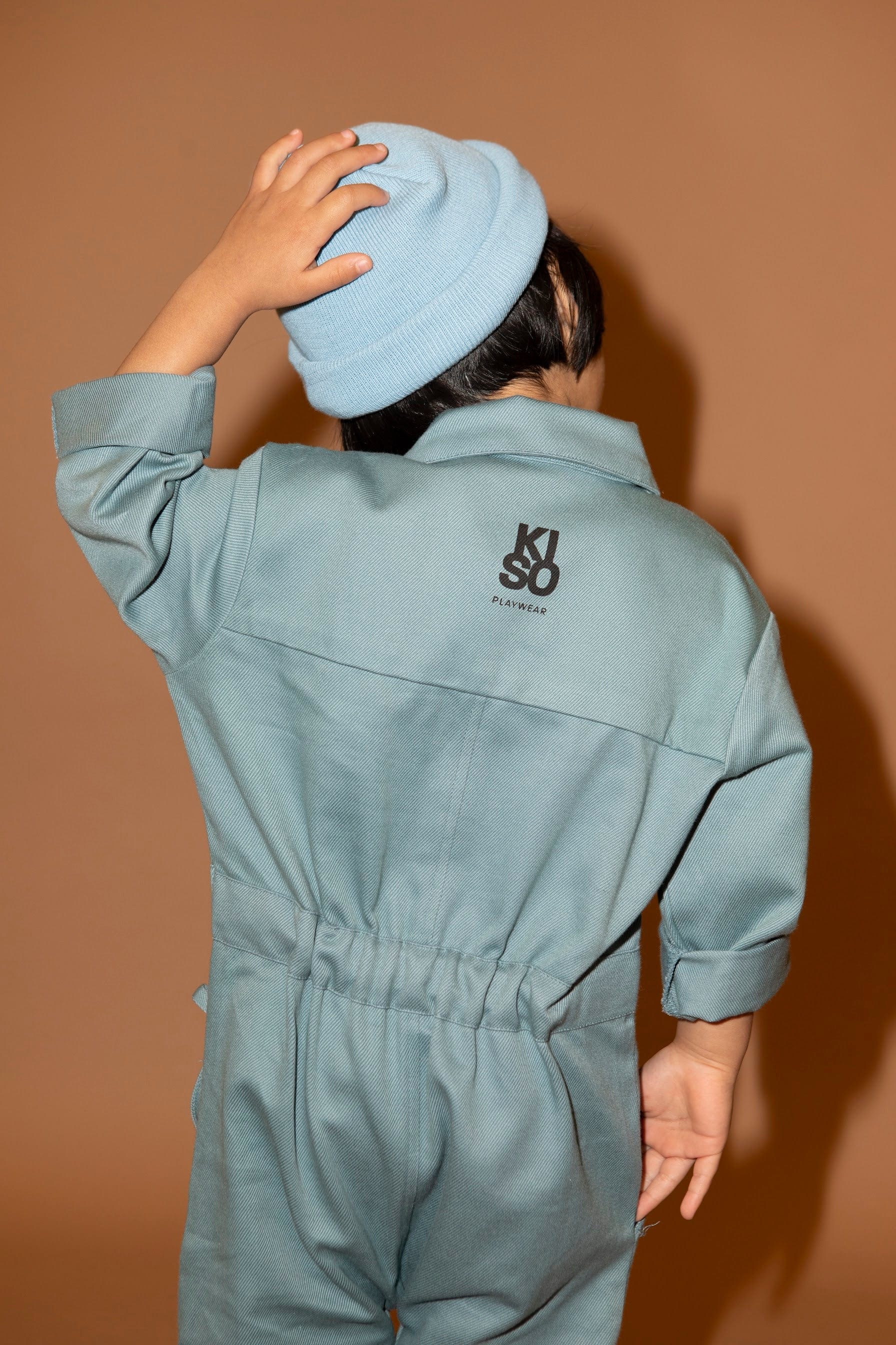 Kiso Jumpsuit Organic Cotton Unisex Boilersuit (Ocean)