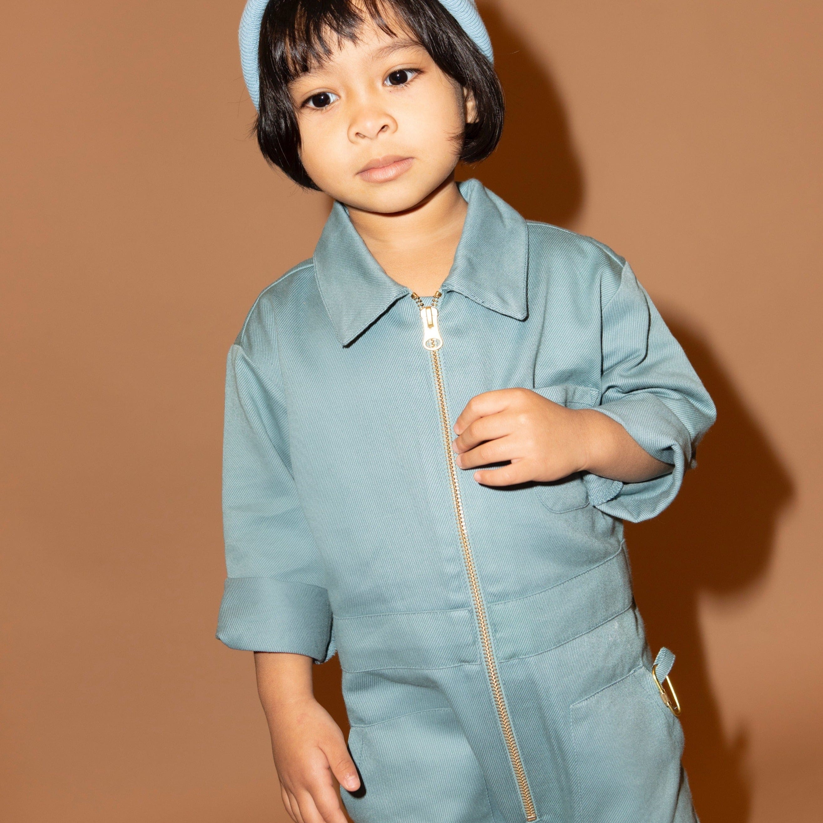 Kiso Jumpsuit Organic Cotton Unisex Boilersuit (Ocean)