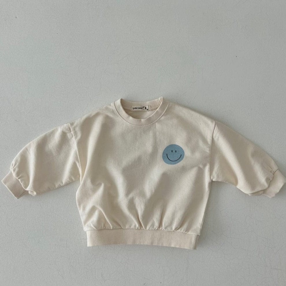 LALA Land Sweatshirt Unisex Cream Smile Sweatshirt