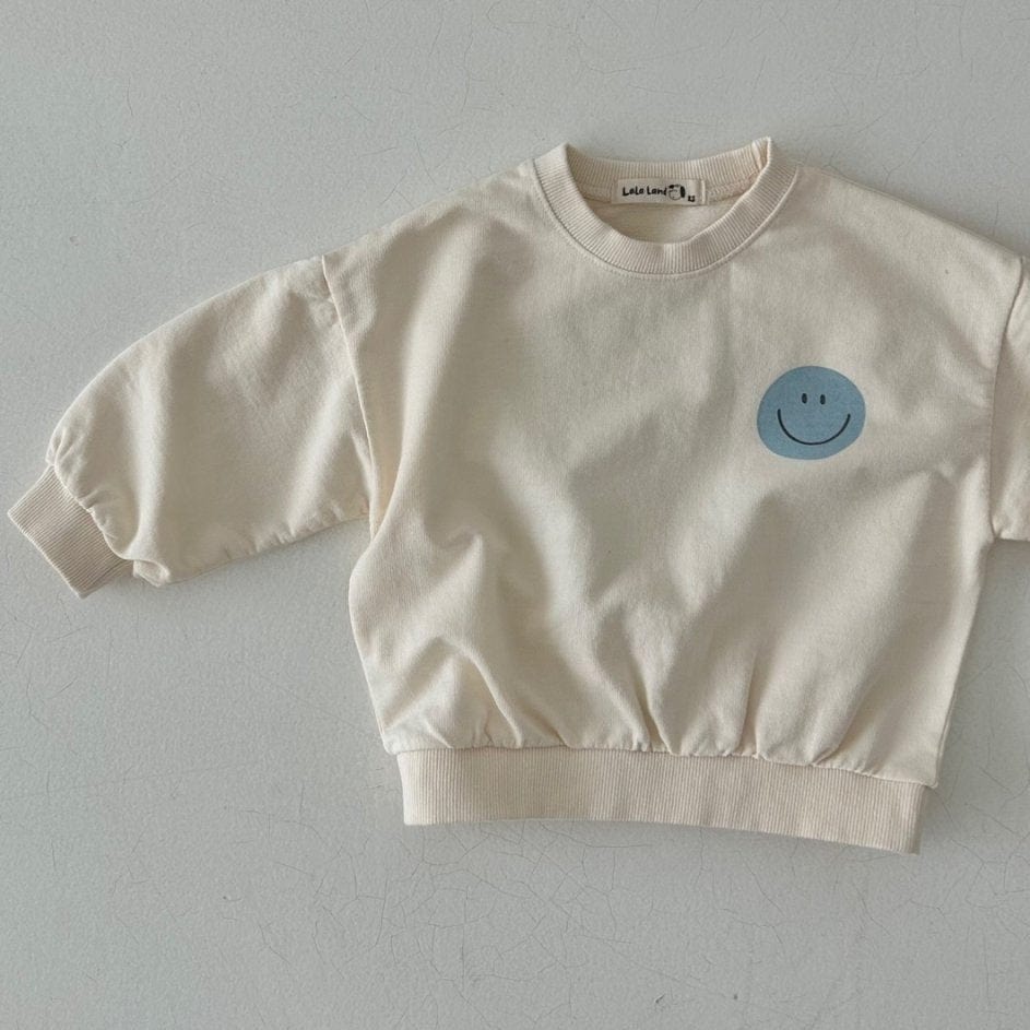 LALA Land Sweatshirt Unisex Cream Smile Sweatshirt